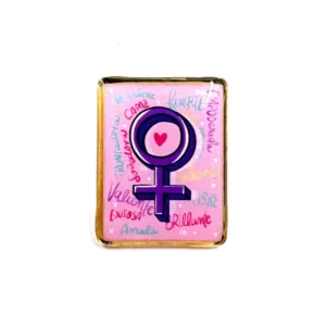 Pin dia de la mujer Simbolo Femenino Regalos día de la mujer